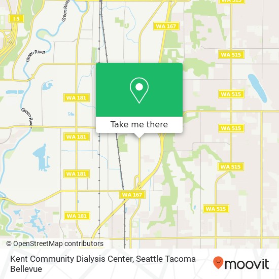 Mapa de Kent Community Dialysis Center