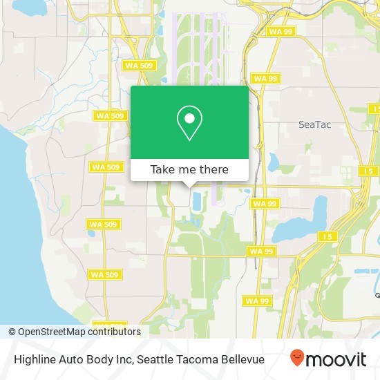 Mapa de Highline Auto Body Inc