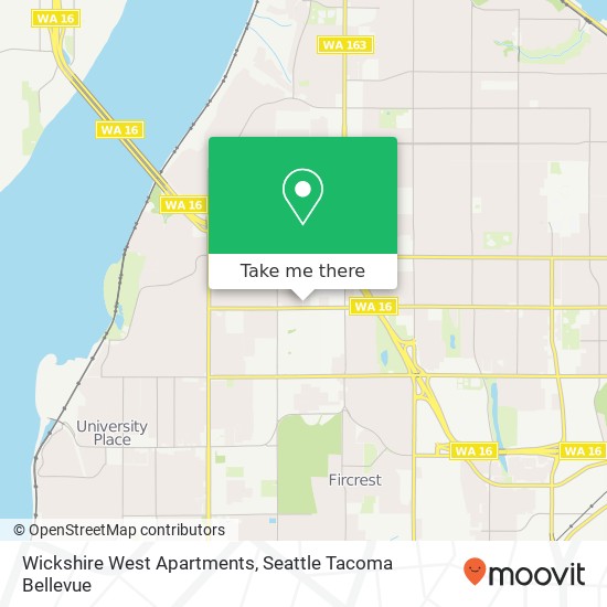 Wickshire West Apartments map