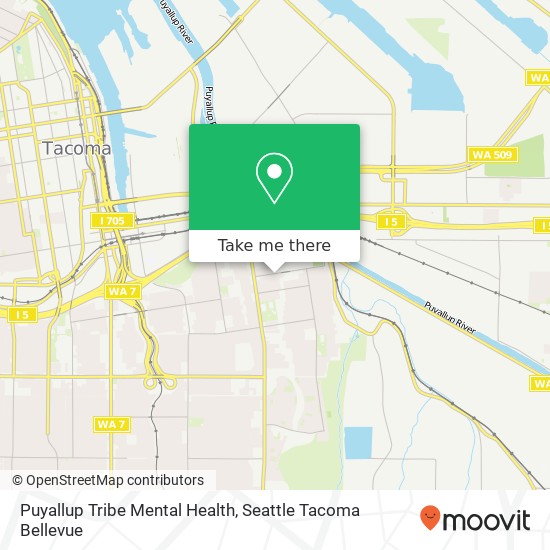 Mapa de Puyallup Tribe Mental Health