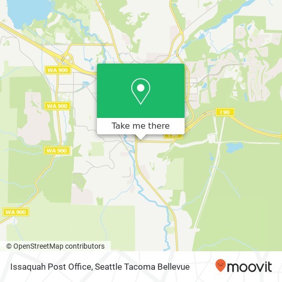 Issaquah Post Office map