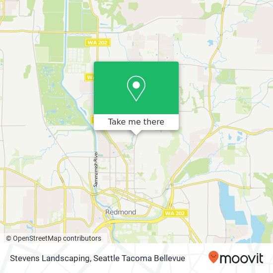 Stevens Landscaping map