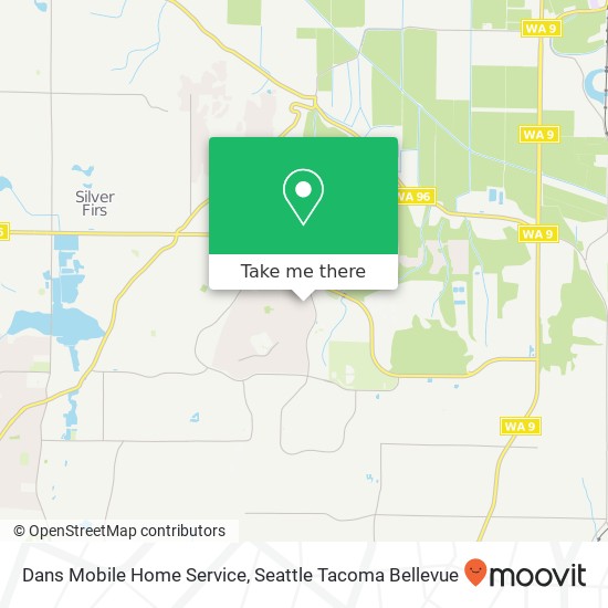 Dans Mobile Home Service map