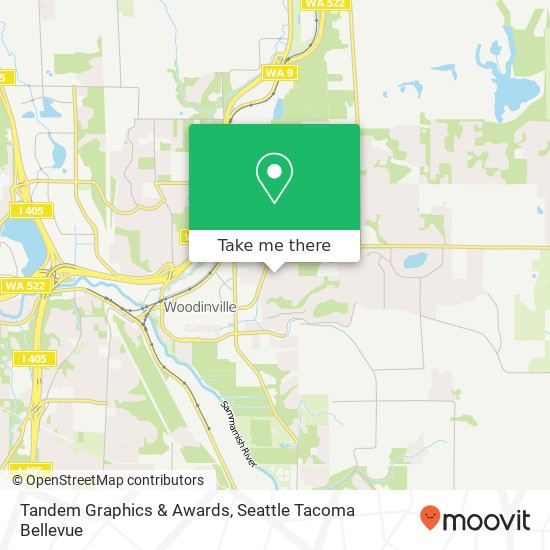 Tandem Graphics & Awards map