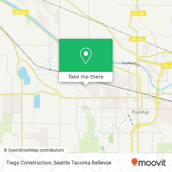 Mapa de Tiegs Construction