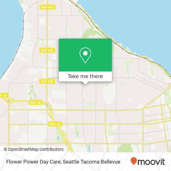 Flower Power Day Care map
