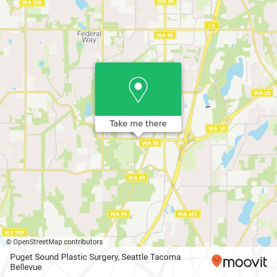 Puget Sound Plastic Surgery map