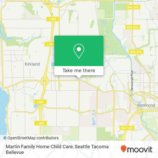 Martin Family Home Child Care map