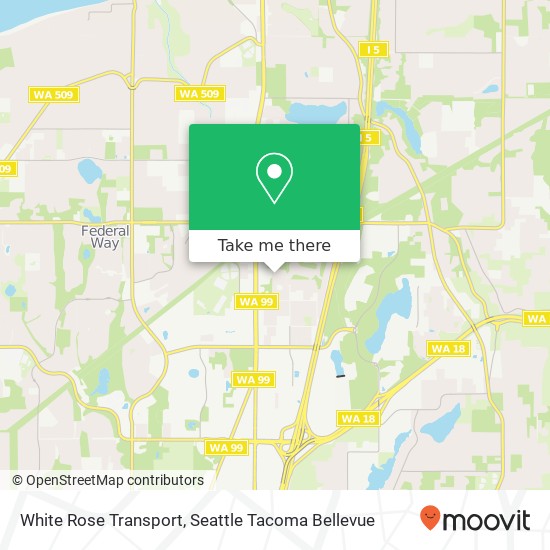 White Rose Transport map