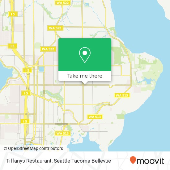 Mapa de Tiffanys Restaurant