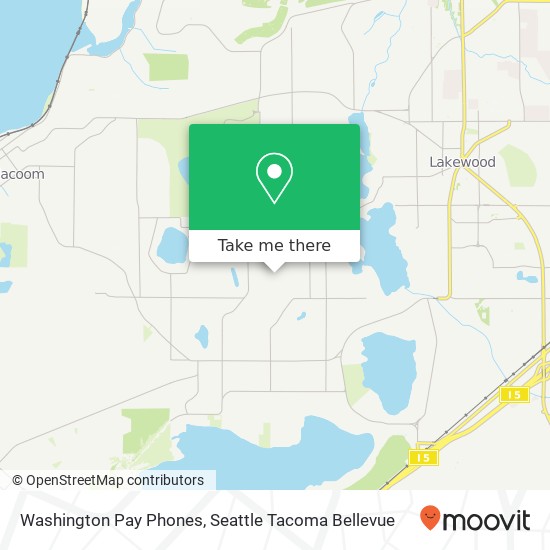 Mapa de Washington Pay Phones