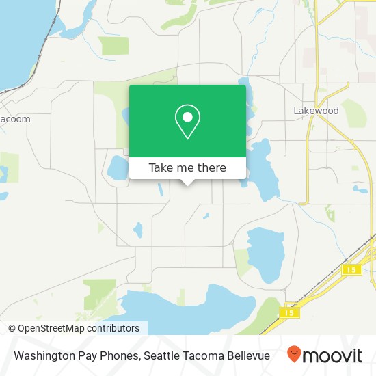 Washington Pay Phones map