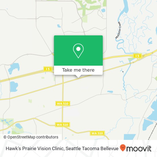 Hawk's Prairie Vision Clinic map