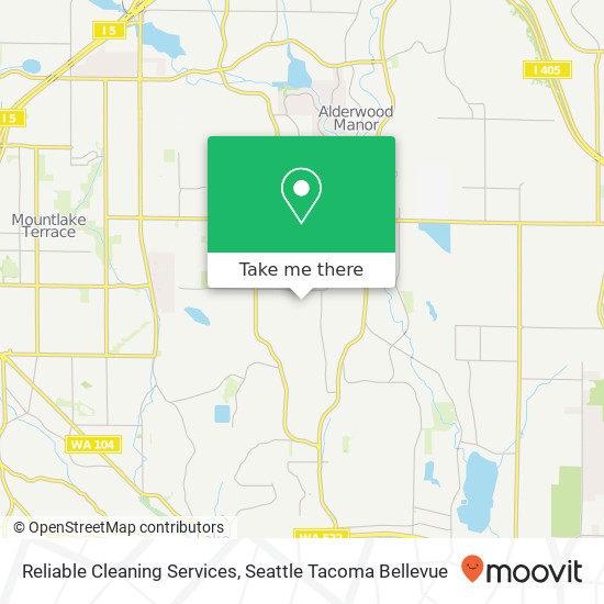 Reliable Cleaning Services map