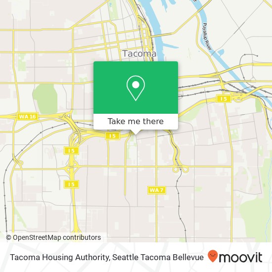 Mapa de Tacoma Housing Authority