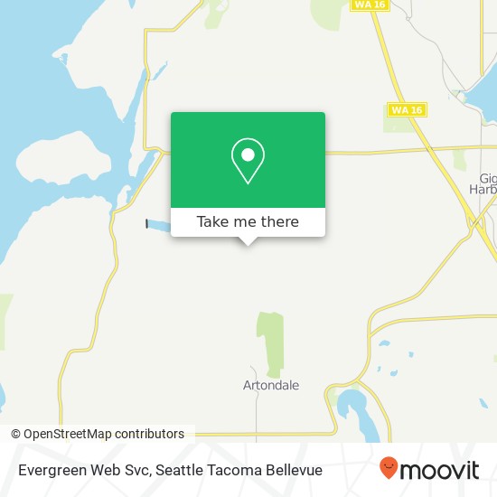 Evergreen Web Svc map