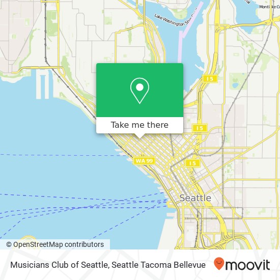 Musicians Club of Seattle map