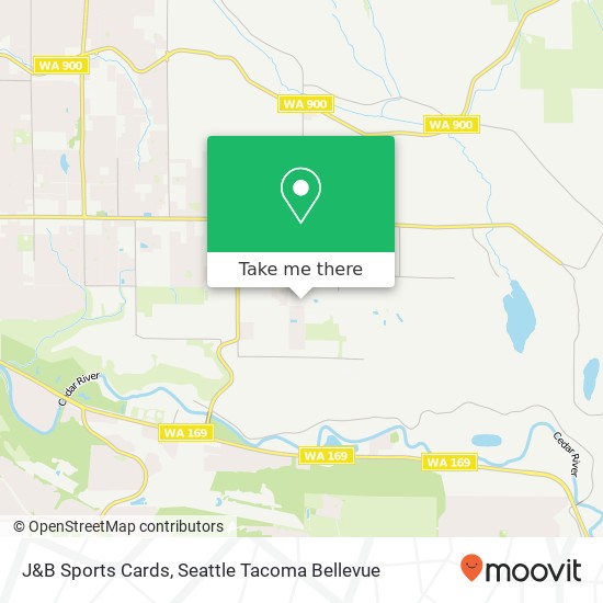 J&B Sports Cards map