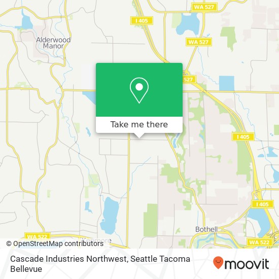 Cascade Industries Northwest map