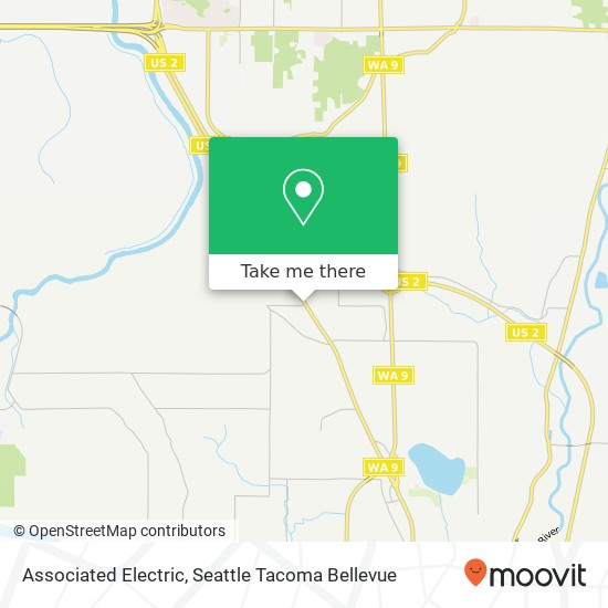 Mapa de Associated Electric