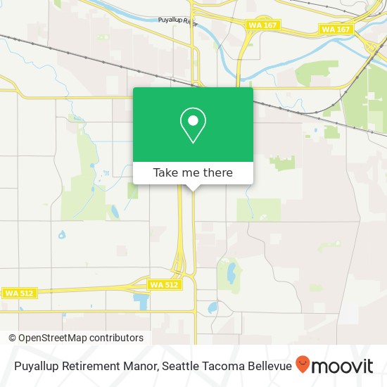 Puyallup Retirement Manor map