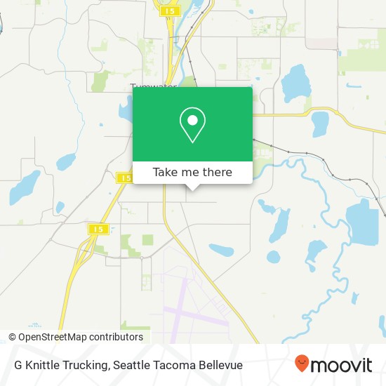 G Knittle Trucking map