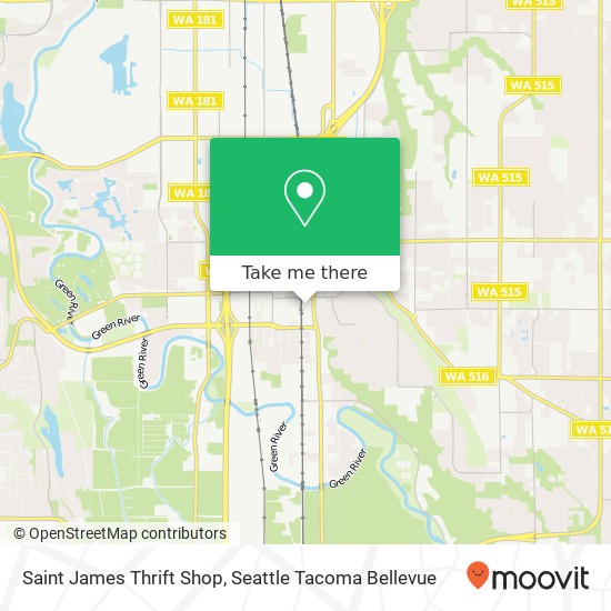 Mapa de Saint James Thrift Shop