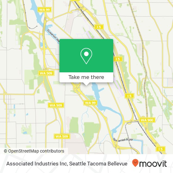 Associated Industries Inc map