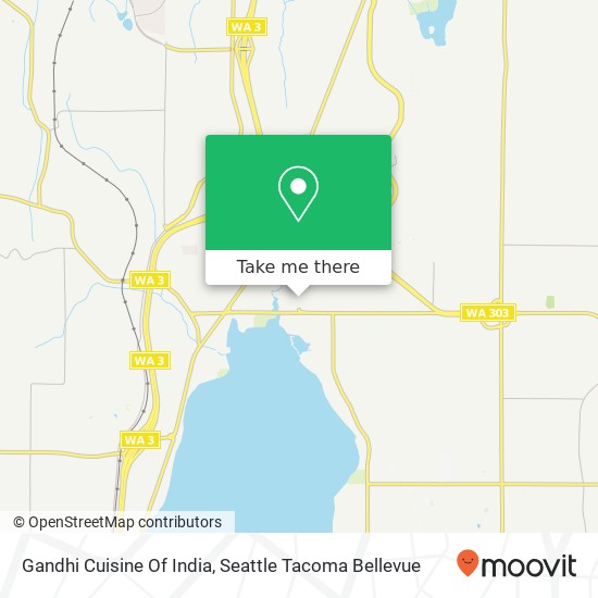 Mapa de Gandhi Cuisine Of India