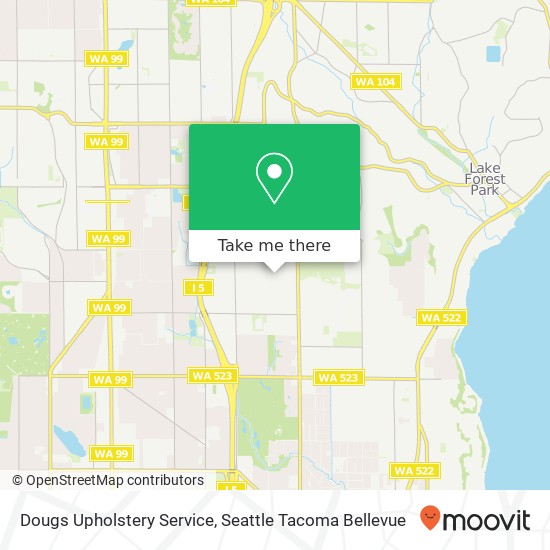 Mapa de Dougs Upholstery Service