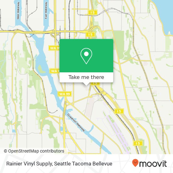 Rainier Vinyl Supply map