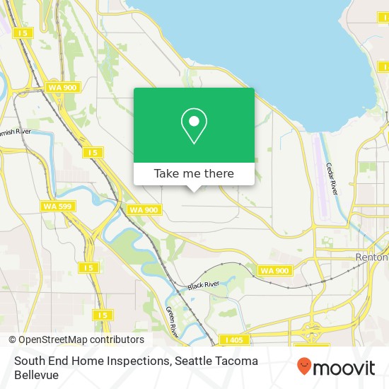 Mapa de South End Home Inspections