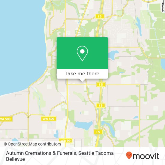 Autumn Cremations & Funerals map