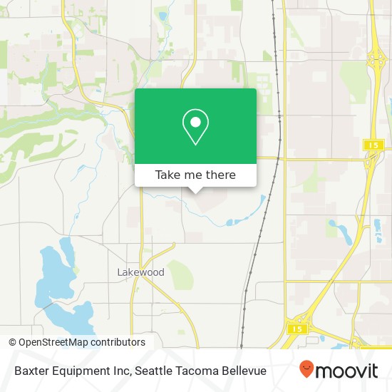 Baxter Equipment Inc map