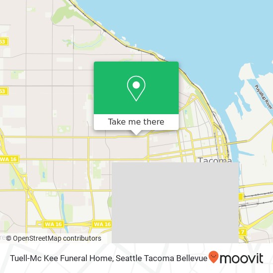 Tuell-Mc Kee Funeral Home map