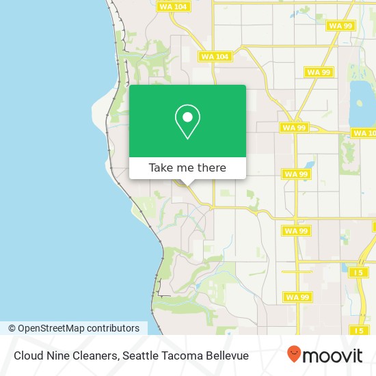 Cloud Nine Cleaners map