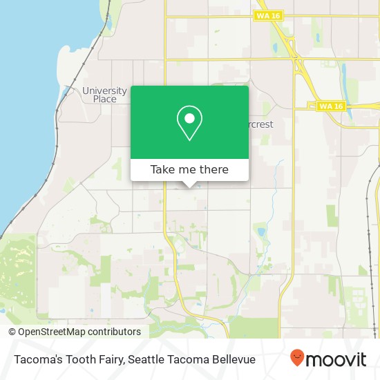 Tacoma's Tooth Fairy map