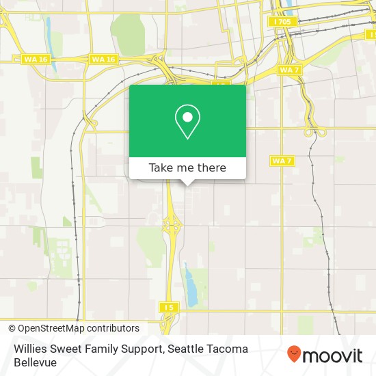 Willies Sweet Family Support map