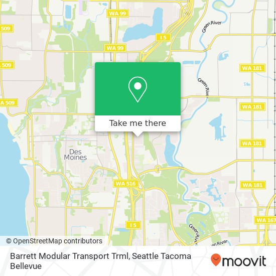 Barrett Modular Transport Trml map