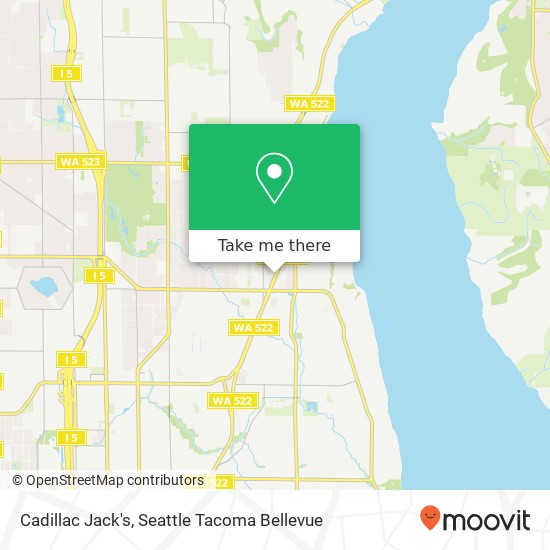 Cadillac Jack's map