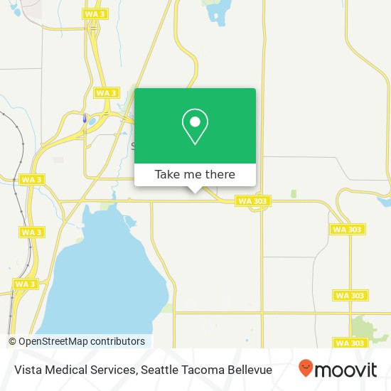 Mapa de Vista Medical Services