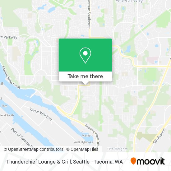 Mapa de Thunderchief Lounge & Grill