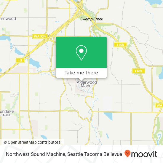 Northwest Sound Machine map