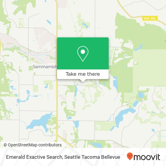 Emerald Exactive Search map