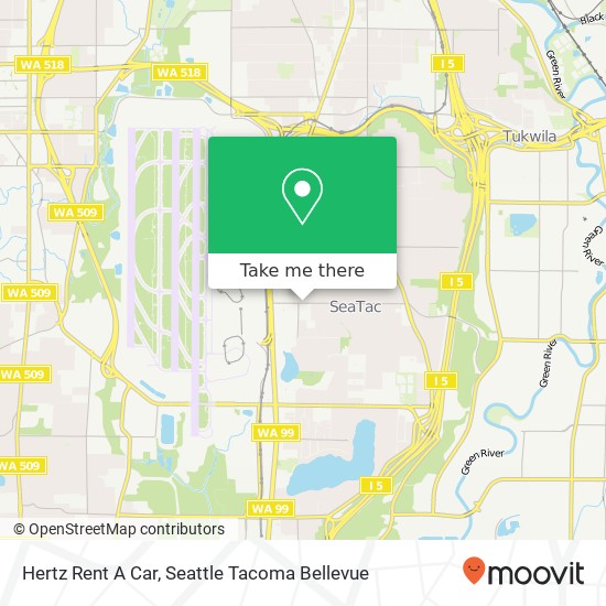 Mapa de Hertz Rent A Car