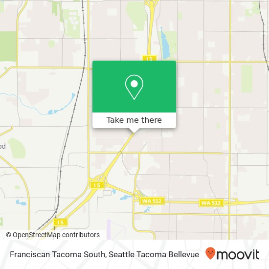 Mapa de Franciscan Tacoma South