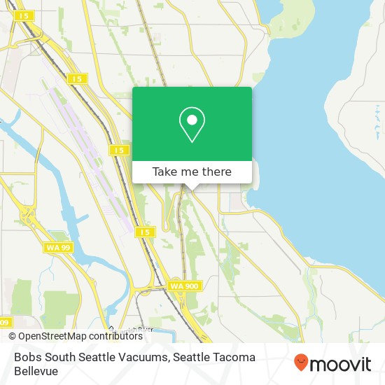 Mapa de Bobs South Seattle Vacuums