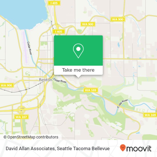 David Allan Associates map