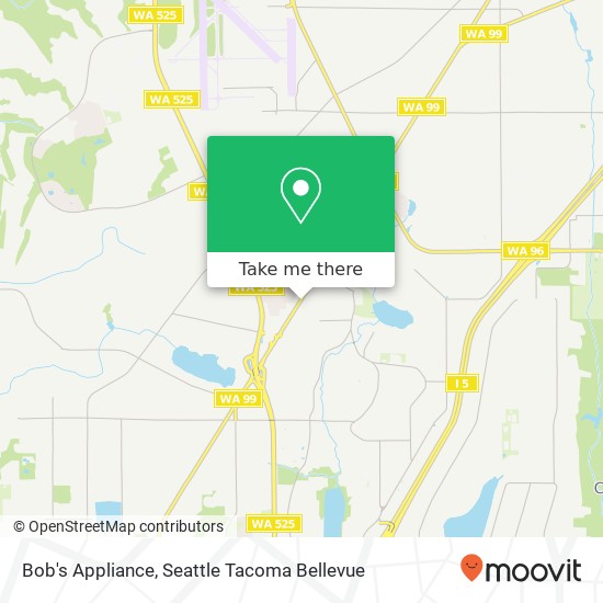 Bob's Appliance map