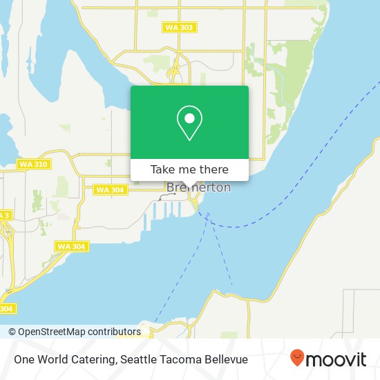 One World Catering map